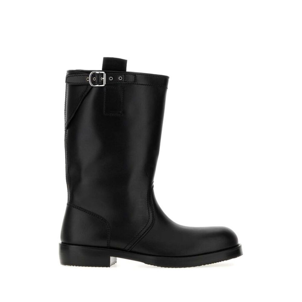 Dries Van Noten Men Black Leather Boots